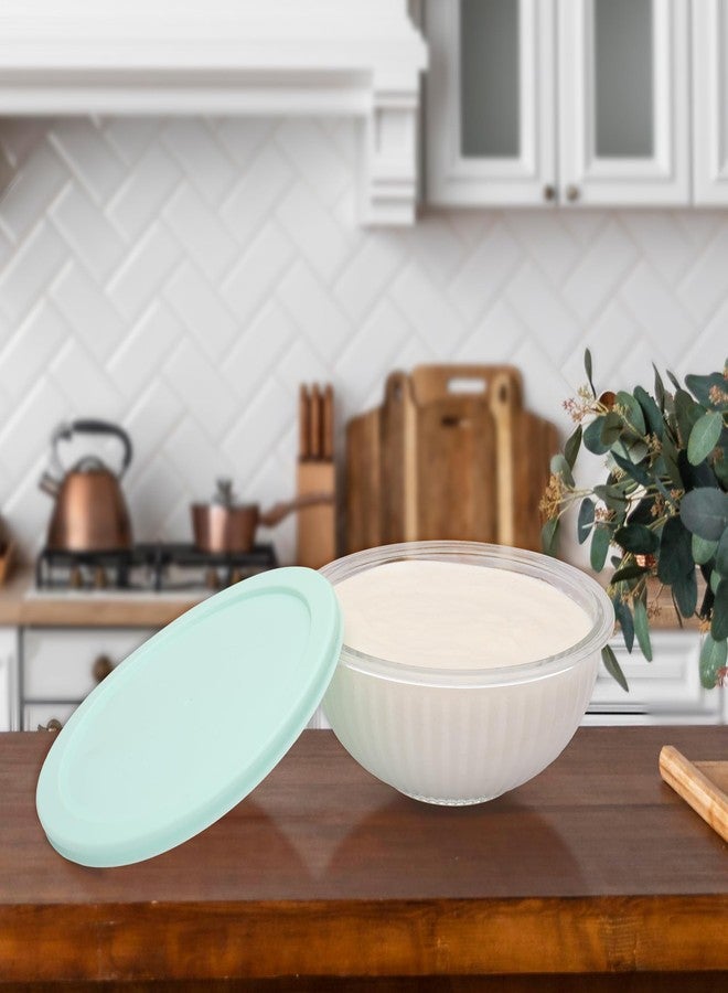 جايبي بلس وعاء خلط زجاجي من جاي بي بلس | طقم وعاء تخزين وتقديم مكون من قطعة واحدة مع غطاء، مقاوم للبقع والخدوش، آمن للاستخدام في الميكروويف، سعة 2000 مل، شفاف - Image 2